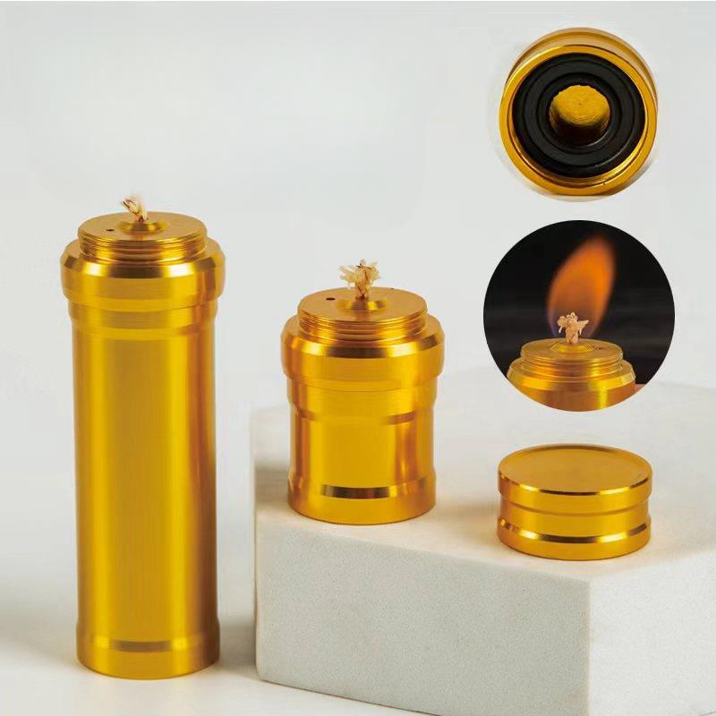 Camping Cooking Burner - Aluminum Alloy Alcohol Lamp With Wick