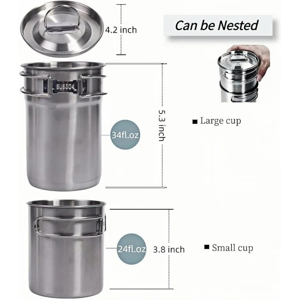 Foldable Camping Cups Mugs Cam - Camping Cooking Food ulasan dan harga