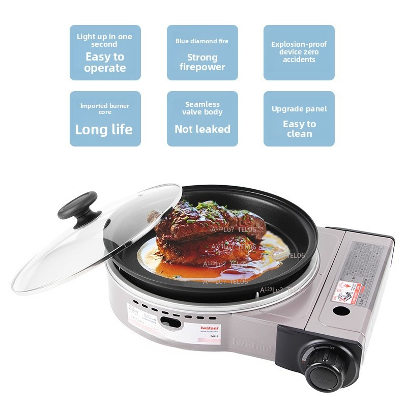 Portable Windproof Gas Stove B - Camping Cooking Burner ulasan dan harga