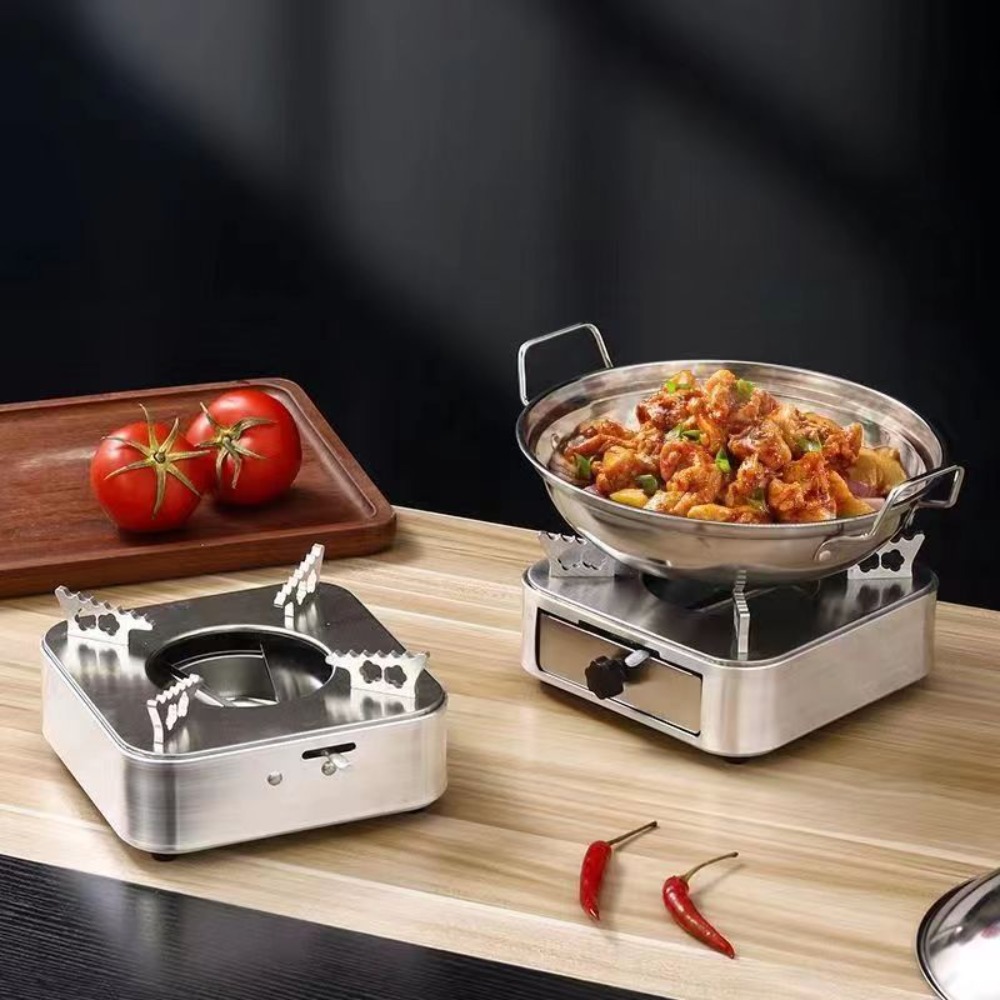 Portable Square Stainless Stee - Camping Cooking Burner ulasan dan harga