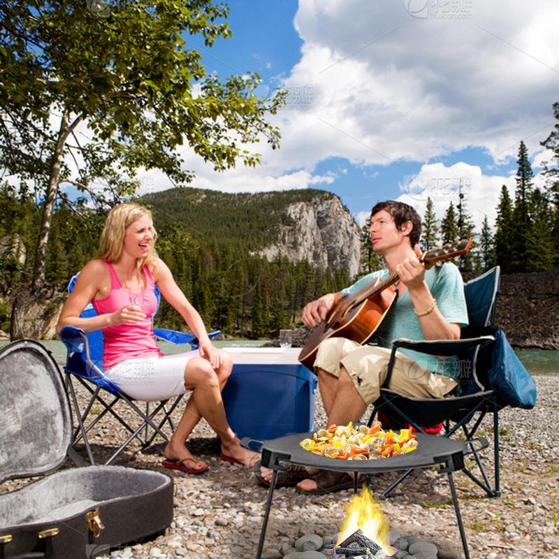 Detachable Grill Vertical Trip - Camping Cooking Tripod ulasan dan harga