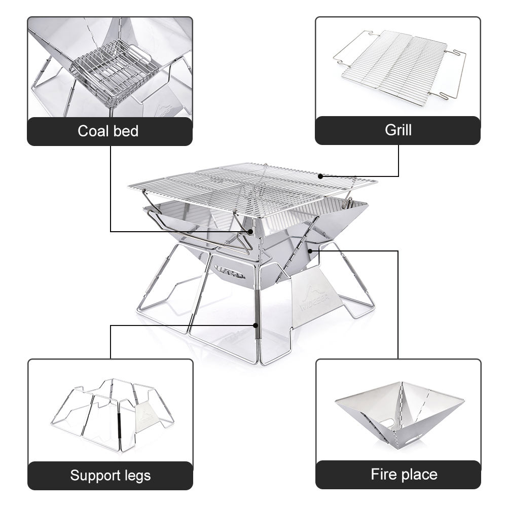 Widesea Windproof Wood-Burning - Camping Cooking Device ulasan dan harga