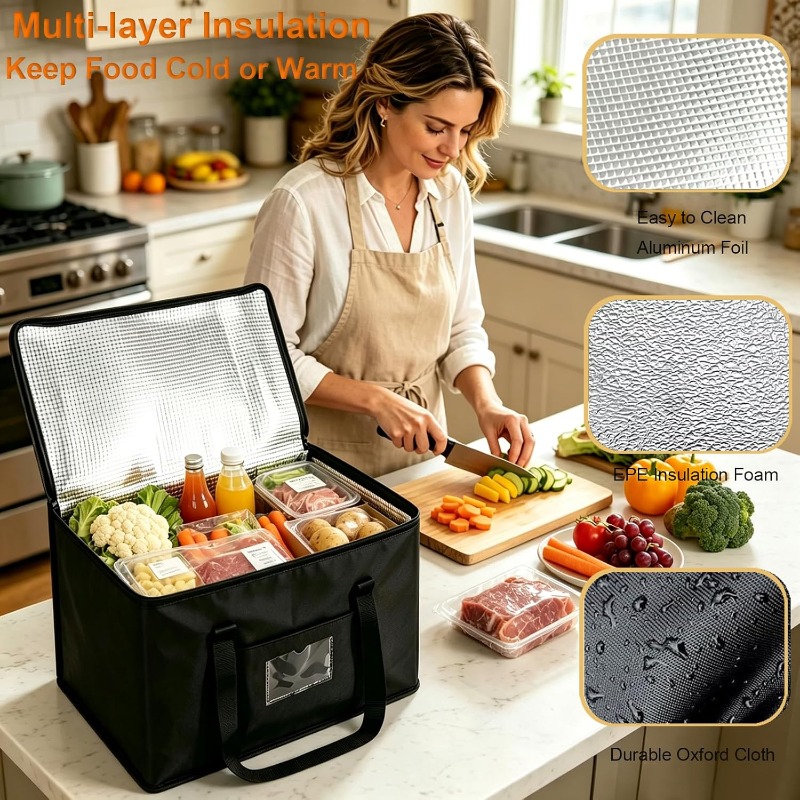 1pc Large Insulated Picnic Coo - Camping Cooking Food ulasan dan harga