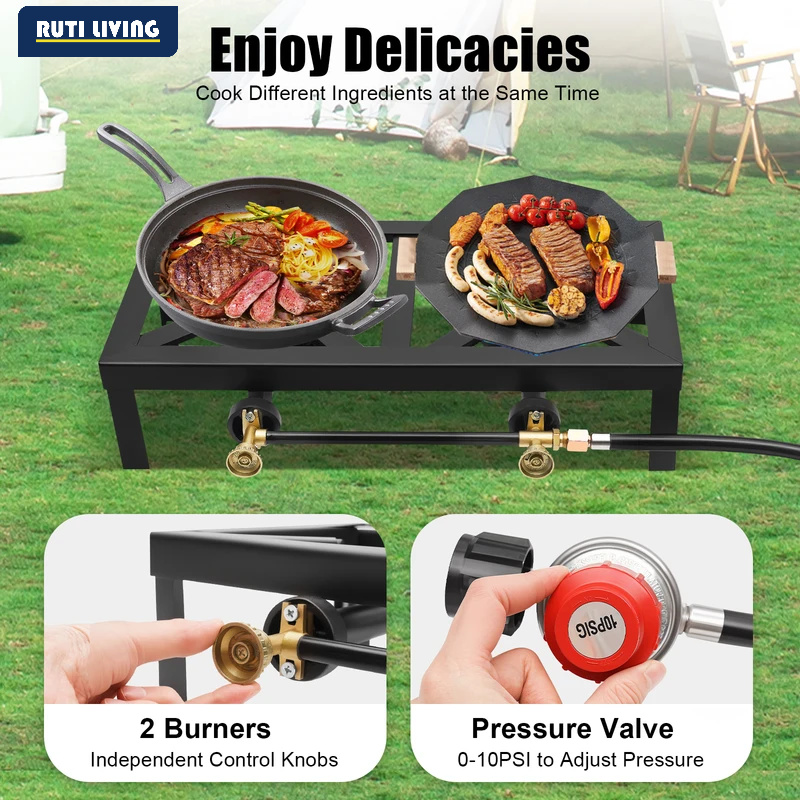 Portable 1/2 Burner Outdoor Ga - Camping Cooking Burner ulasan dan harga