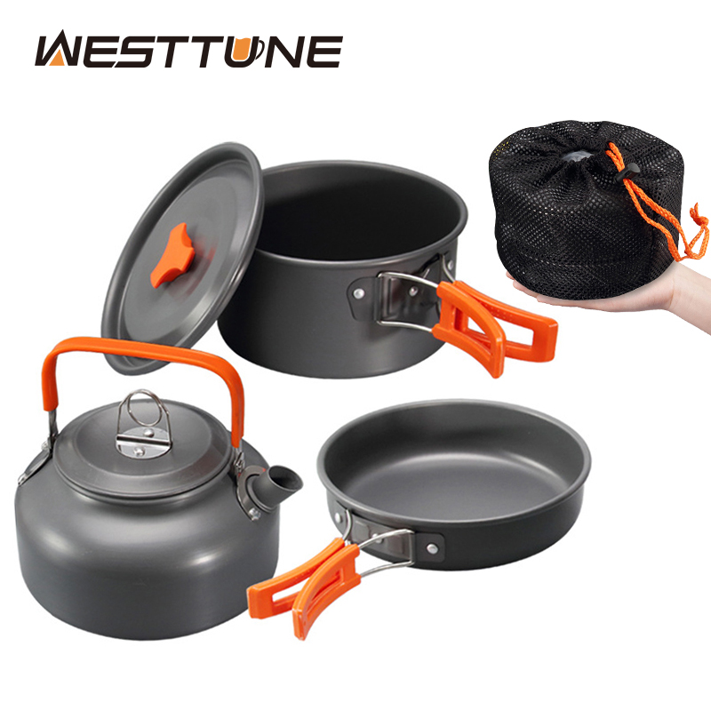 WESTTUNE Camping Cookware Kit  - Camping Cooking Equipment ulasan dan harga