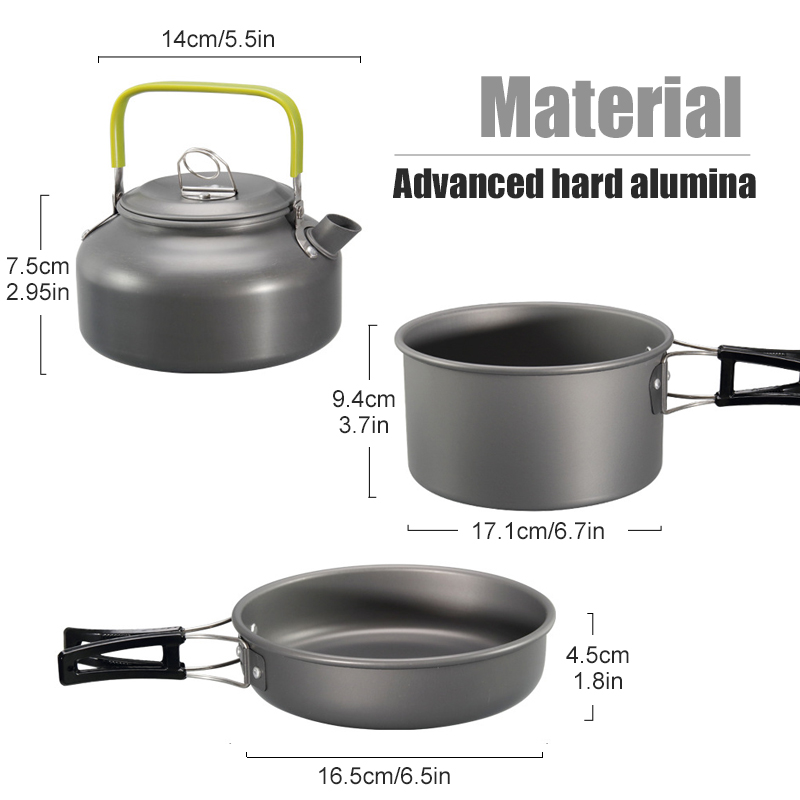 WESTTUNE Camping Cookware Kit  - Camping Cooking Equipment ulasan dan harga