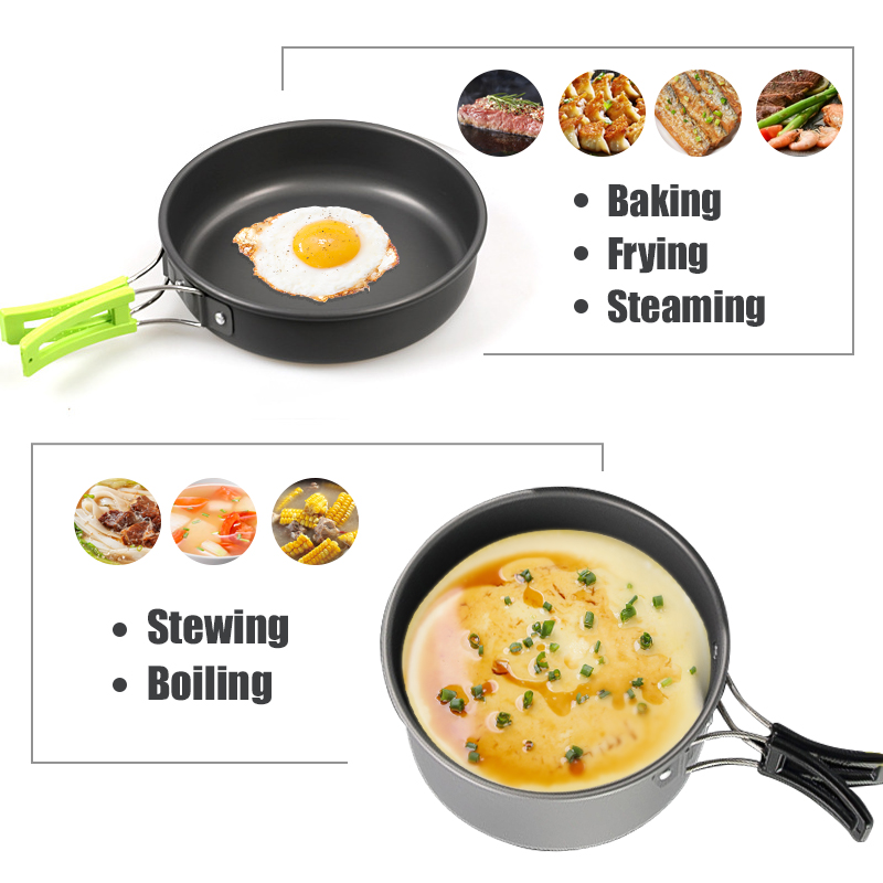 WESTTUNE Camping Cookware Kit  - Camping Cooking Equipment ulasan dan harga