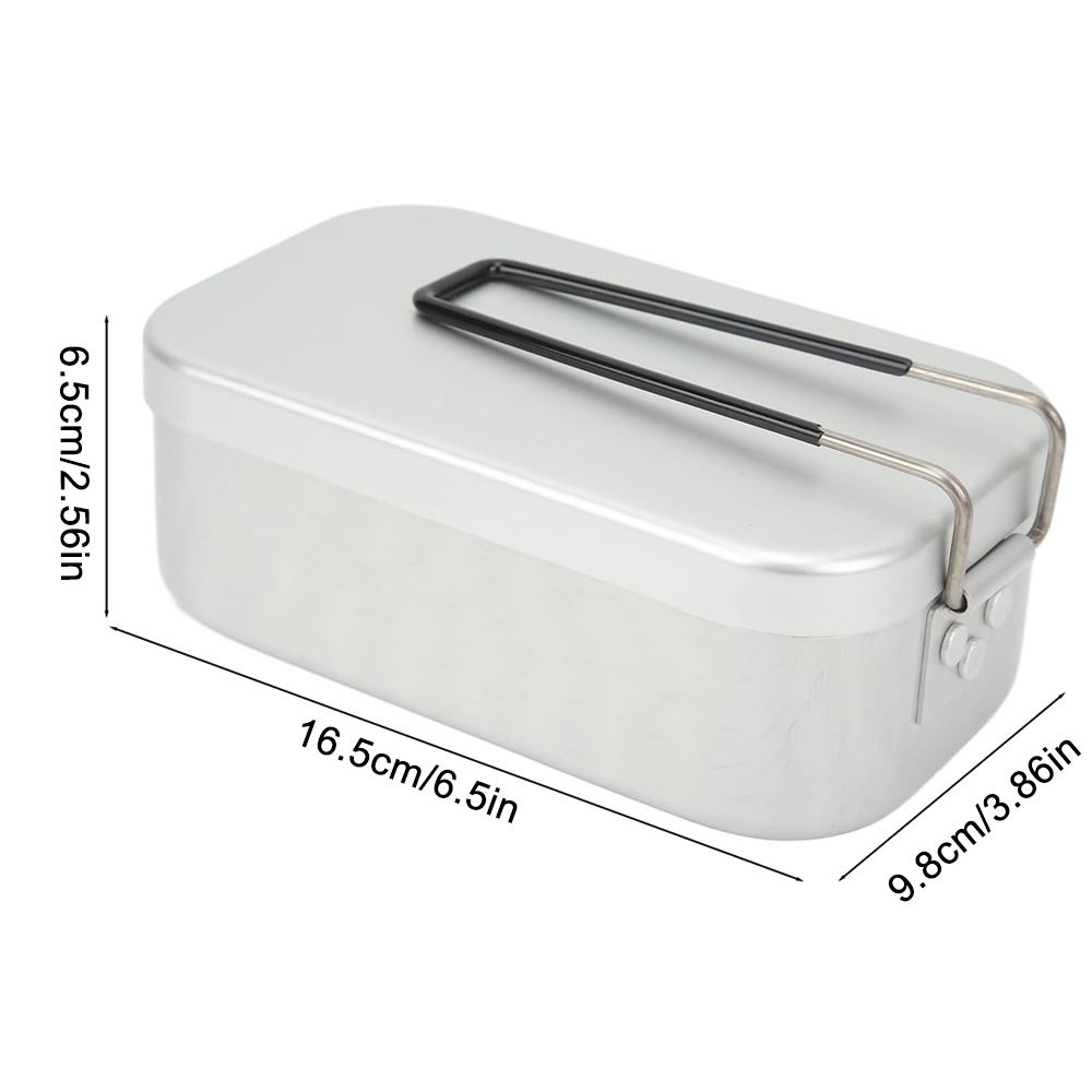 800ML Aluminum Lunch Boxes Out - Camping Cooking Food ulasan dan harga