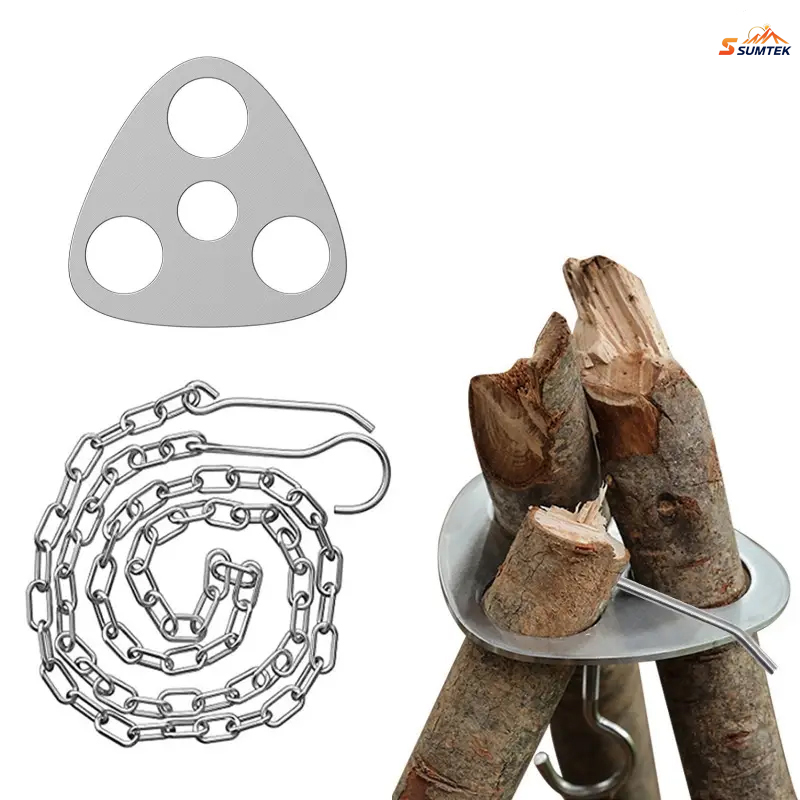 Stainless Steel Portable Campi - Camping Cooking Tripod ulasan dan harga
