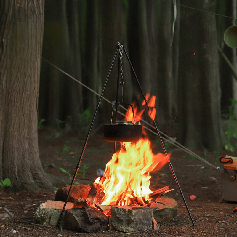 Portable Outdoor Cooking Tripo - Camping Cooking Tripod ulasan dan harga