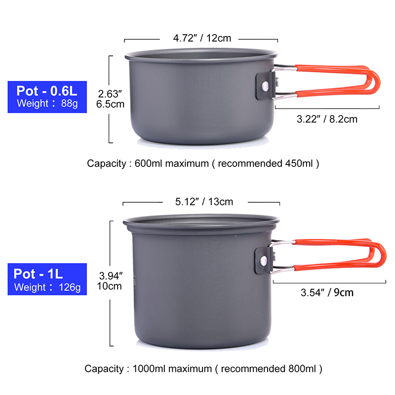 Widesea Camping Cookware Set O - Camping Cooking Burner ulasan dan harga