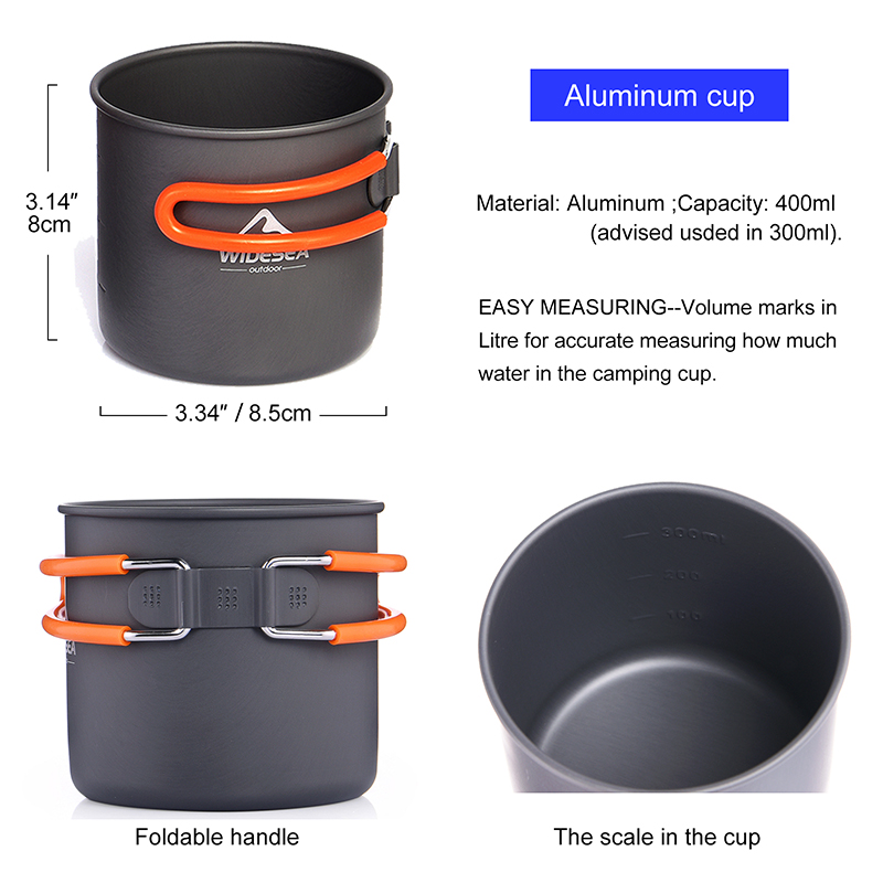 Widesea Camping Cookware Set O - Camping Cooking Burner ulasan dan harga