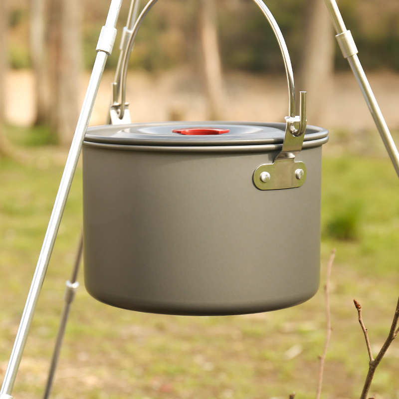 4L Camping Hanging Pots Campin - Camping Cooking Tripod ulasan dan harga
