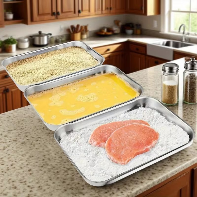 3-Piece Stainless Steel Food S - Camping Cooking Food ulasan dan harga