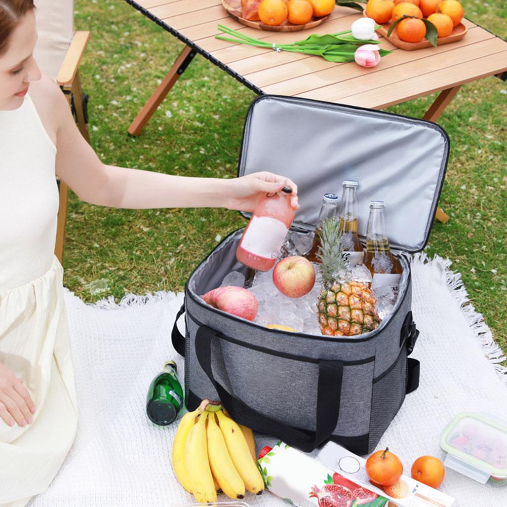 30L Insulated Cooler Bag Oxfor - Camping Cooking Food ulasan dan harga